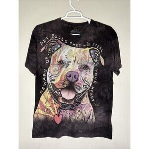 The Mountain Pit Bull Dog Tie Dye T Shirt Size L Large Dog Short Sleeve 2013